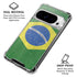 Brazil Flag Distressed Google Pixel 10 Pro Clear Case